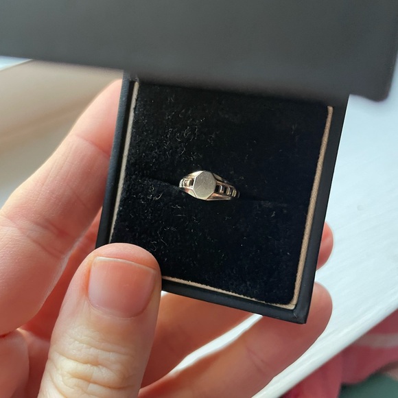 Vintage 10k Infant Signet Ring Charm - Picture 3 of 5